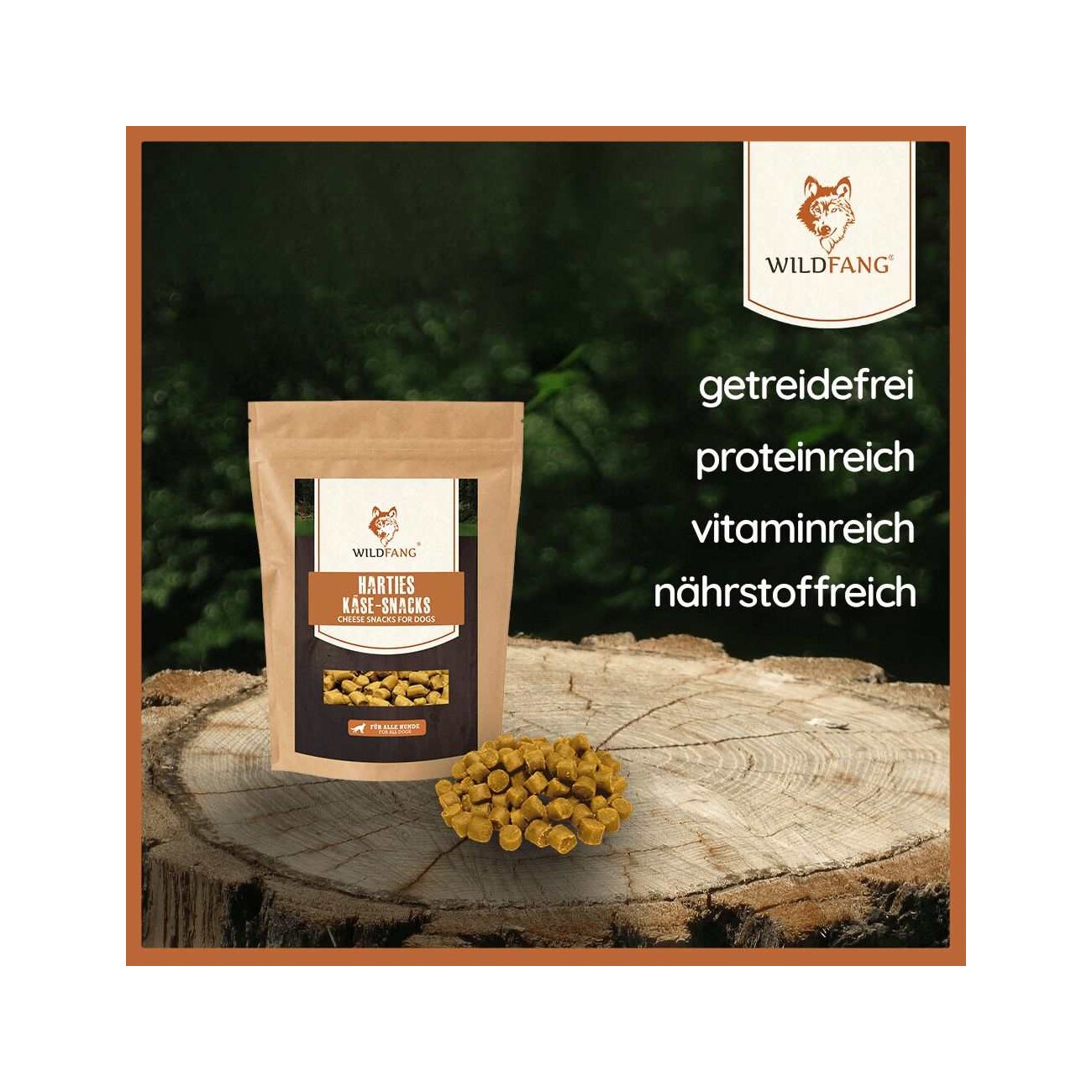Wildfang ® Käse Snacks - Harties - getreidefrei 100 g