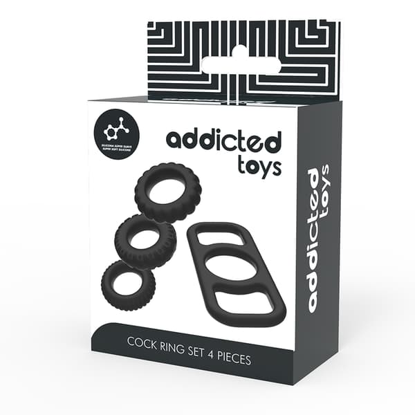 Addicted Toys - Cock Ring Sett 4 stk