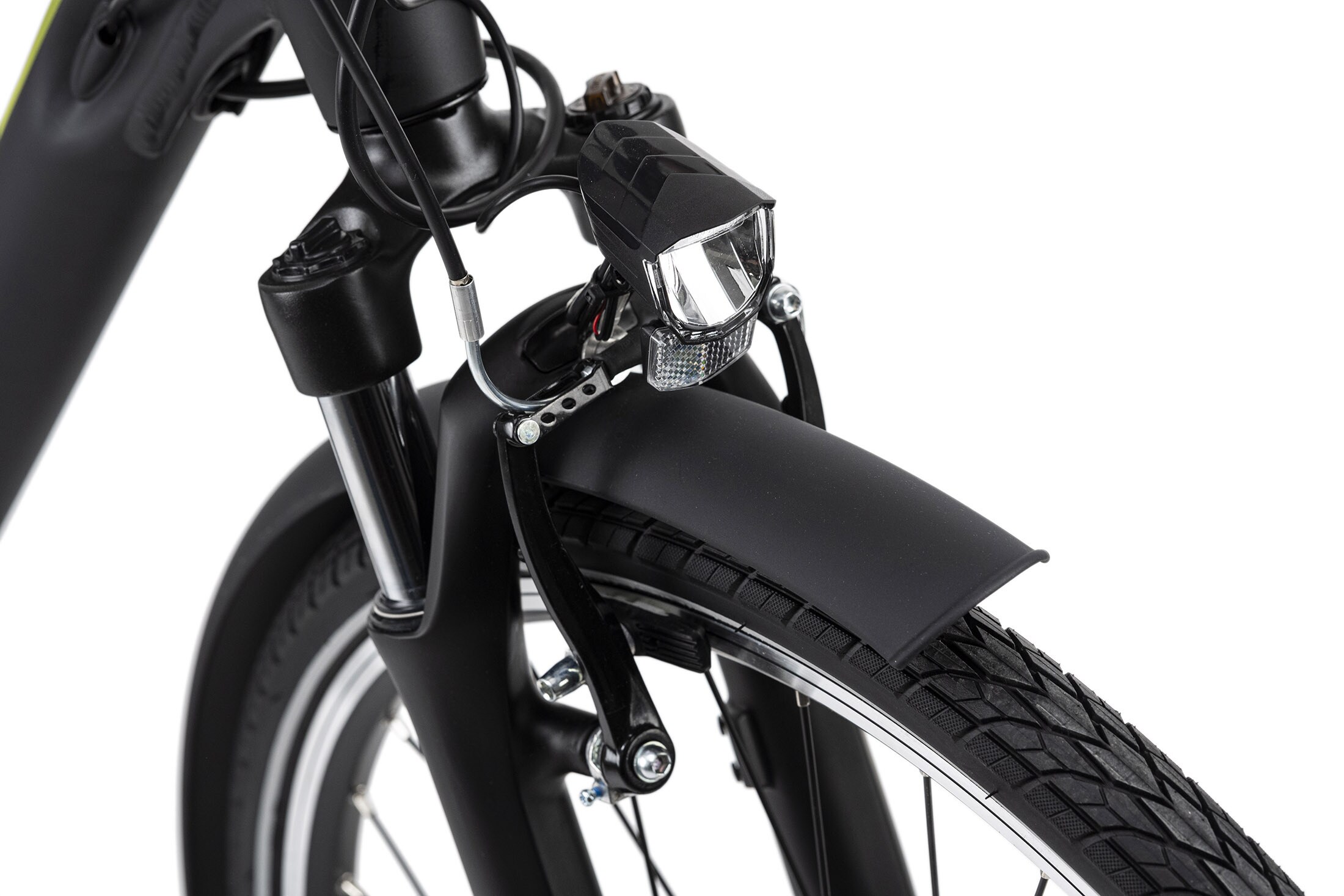 Adore Pedelec E-Bike Cityfahrrad 28'' Adore Versailles schwarz-grün