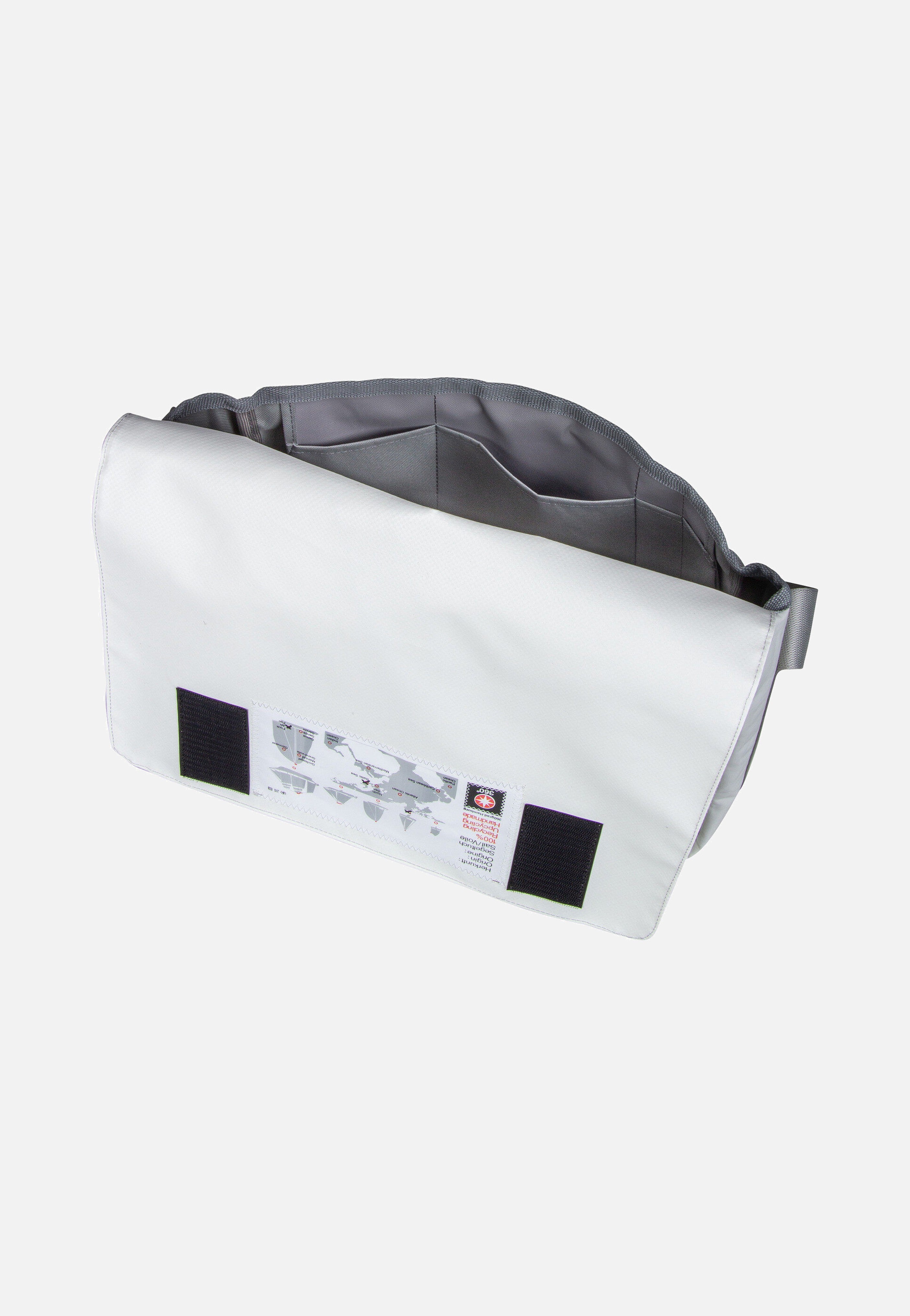 Barkasse Stencil-Weiß/Grau - Messenger Bag