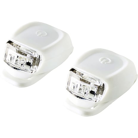PUCH 1 LED cykellygte - for- og baglygte i hvid