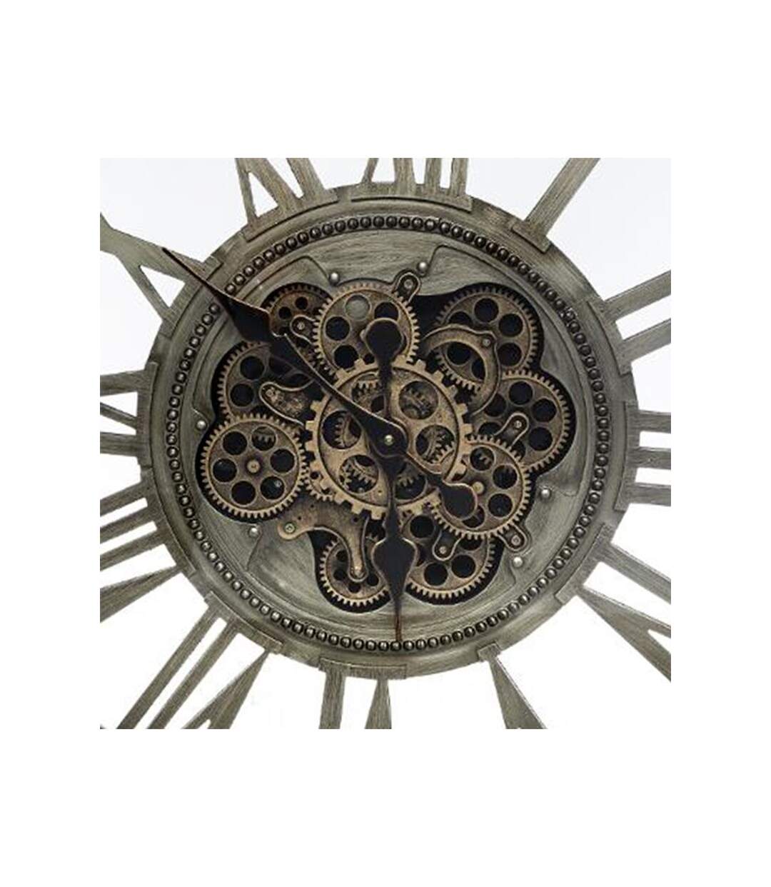 Horloge Murale Design Mécanisme 80cm Gris