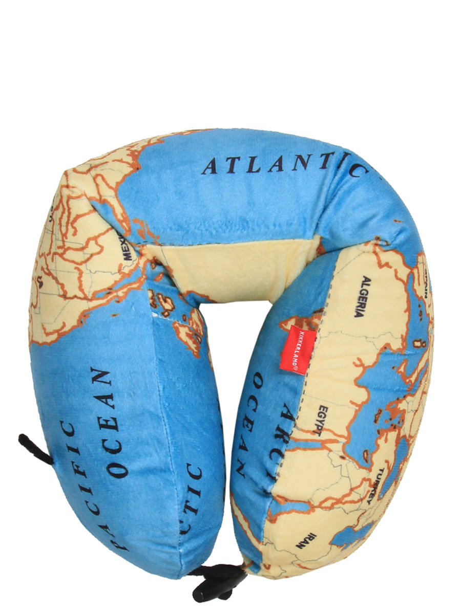 Coussin de voyage Kikkerland World