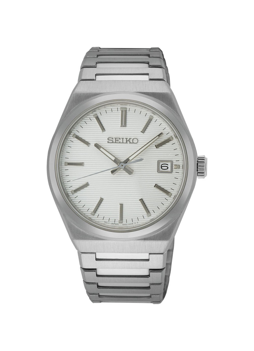 Quarz-Herrenuhr mit Edelstahlbandgehäuse