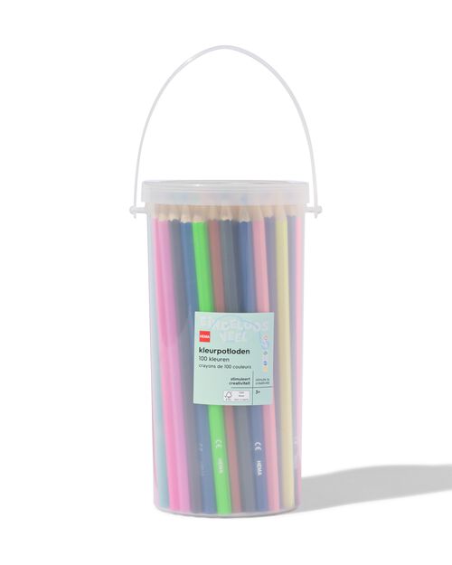 100 crayons dans un seau