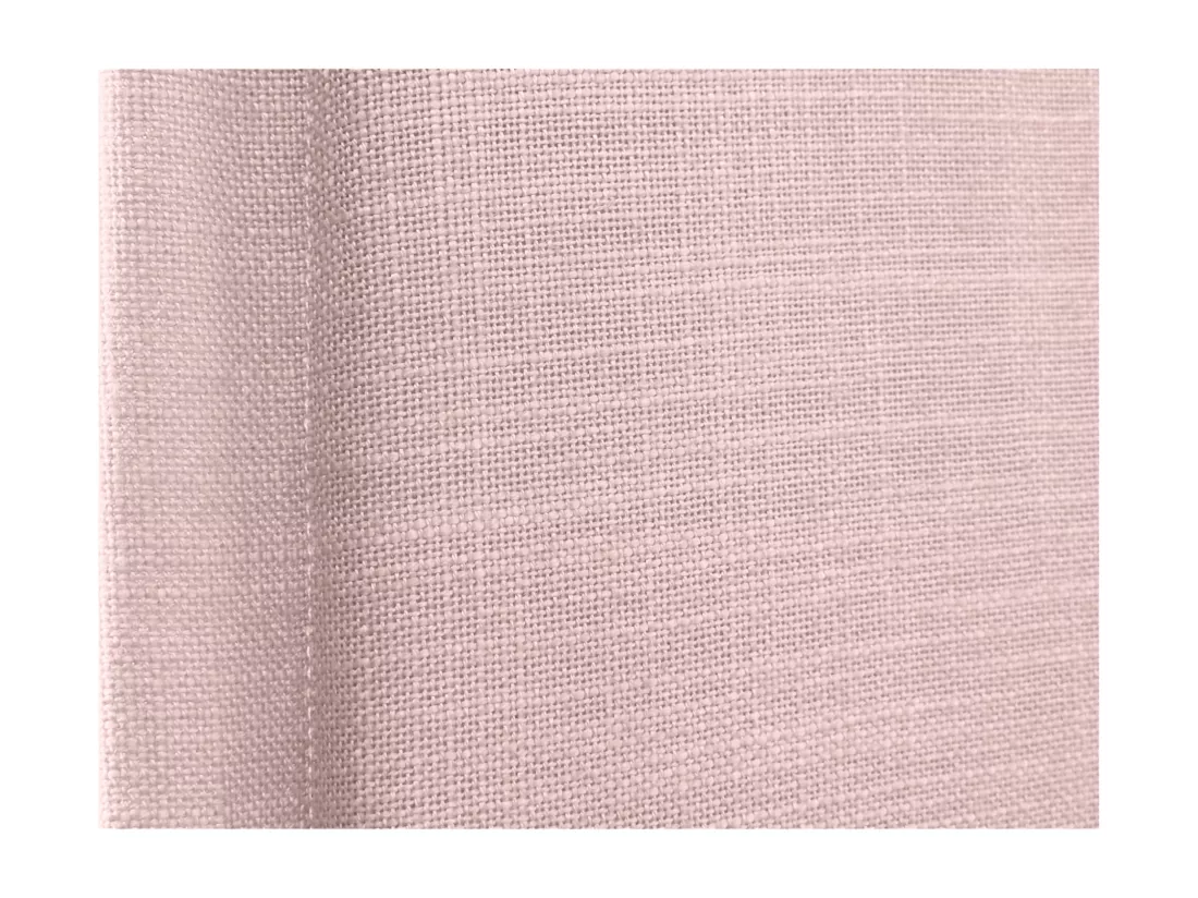 DHOME Tête de lit en lin naturel uni avec passepoils 135x50cm Lits 120/135 - Rose Pâle