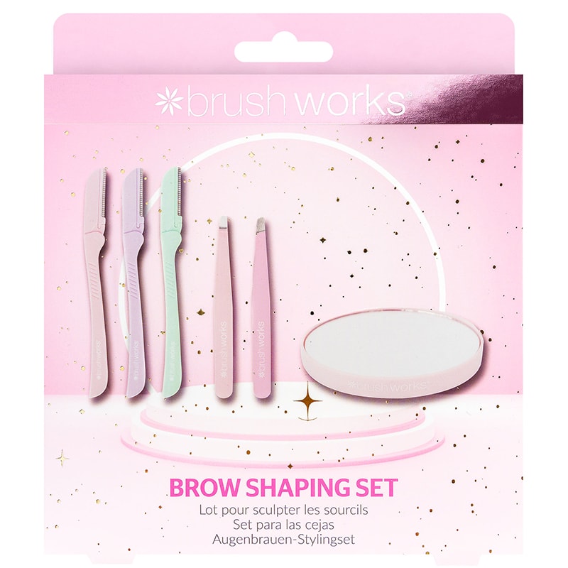 Coffret épilation sourcils - Pinces à épiler, rasoirs & miroir - 6 produits