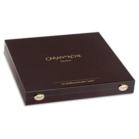 Caran d'Ache Farbstift SUPRACOLOR Holzkoffer 80 Supracolor Soft