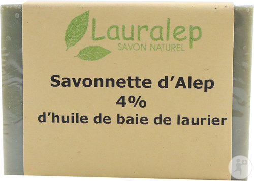 Lauralep Savonnette D'Alep 4% D'Huile De Baie De Laurier 100g