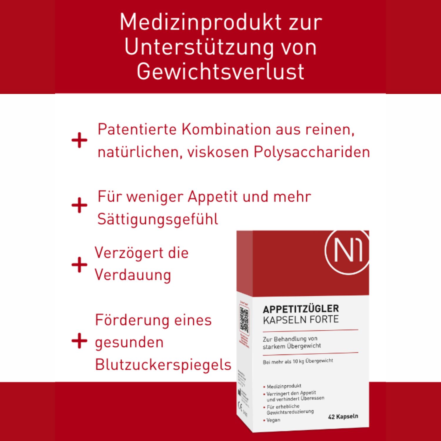 N1 Appetitzügler Kapseln Forte zum Abnehmen