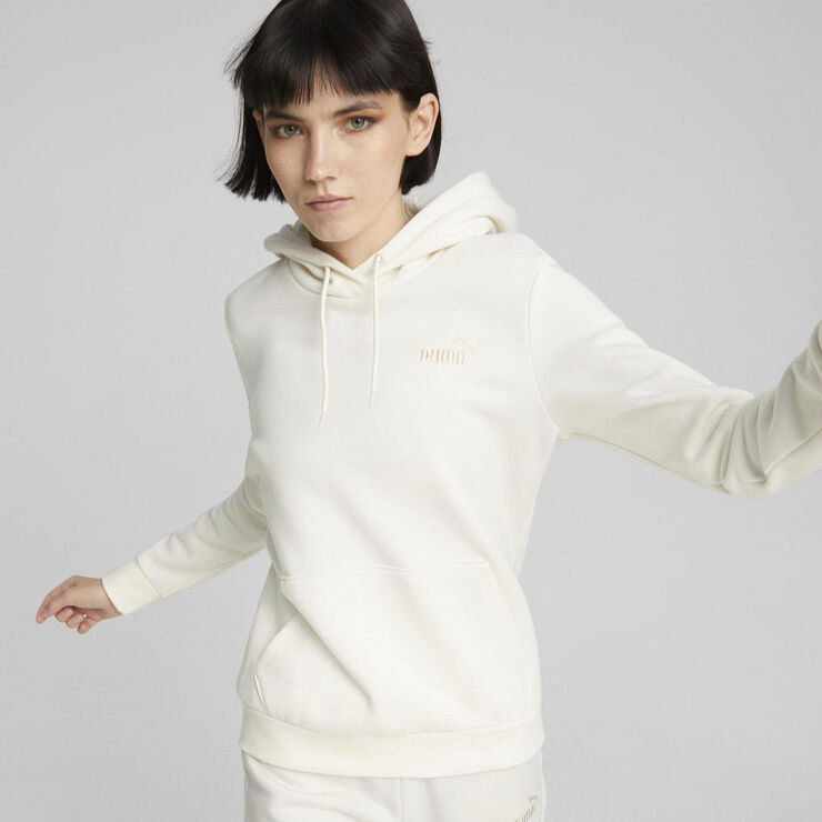 Puma Ess  Embroidery Hættetrøje Hvid