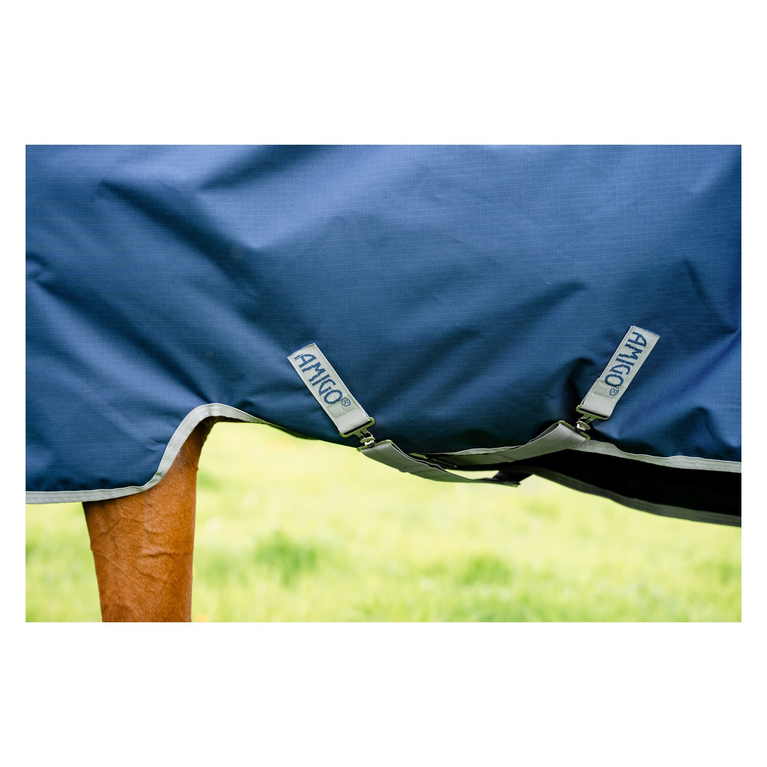 HORSEWARE Weidedecke AMIGO Ripstop 900 Denier, 200 g - navy/titanium grey