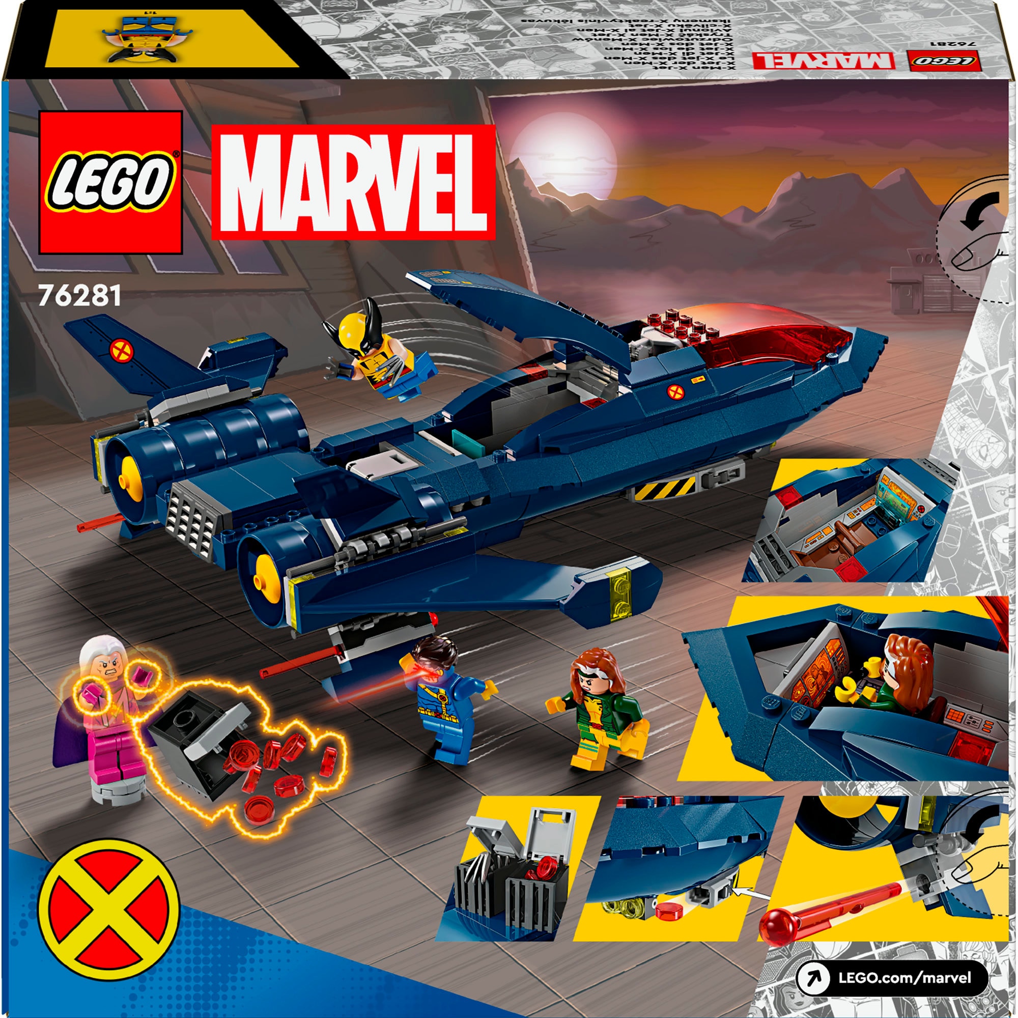 LEGO Konstruktionsspielzeug Marvel Super Heroes X-Jet der X-Men