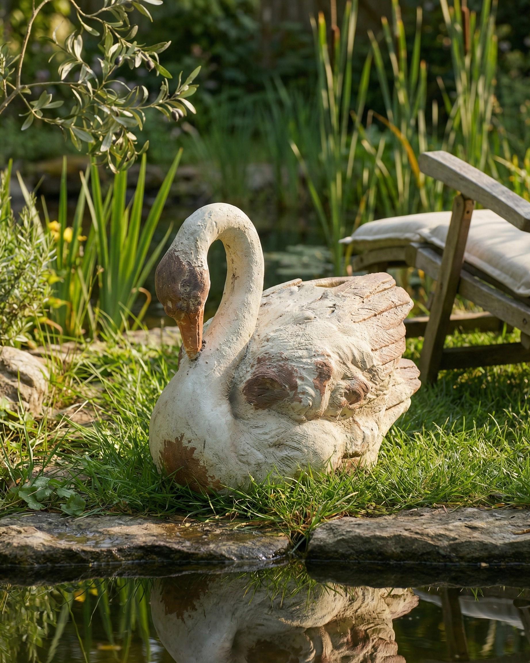 Tuinbeeld PACIANO Zwaan Beige