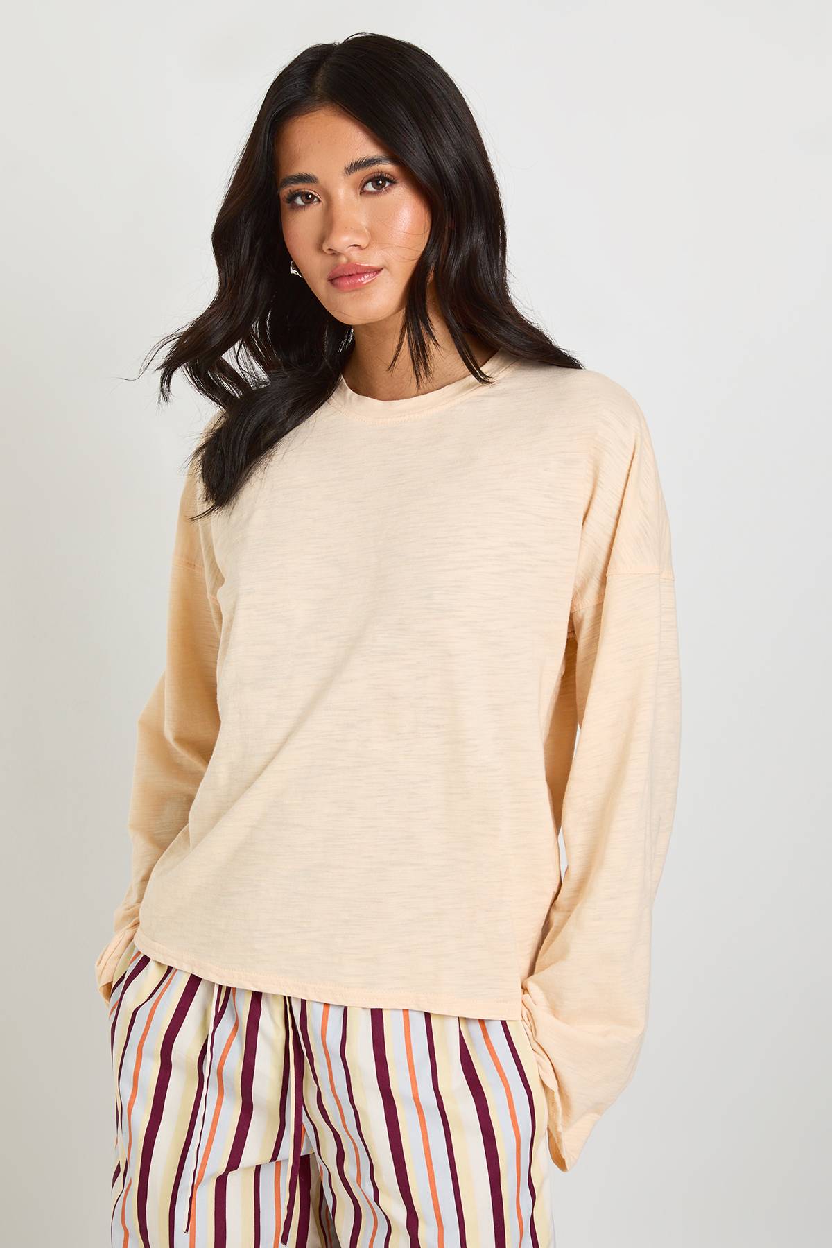 boohoo T-shirt Ample Oversize En Jersey Chiné Transparent