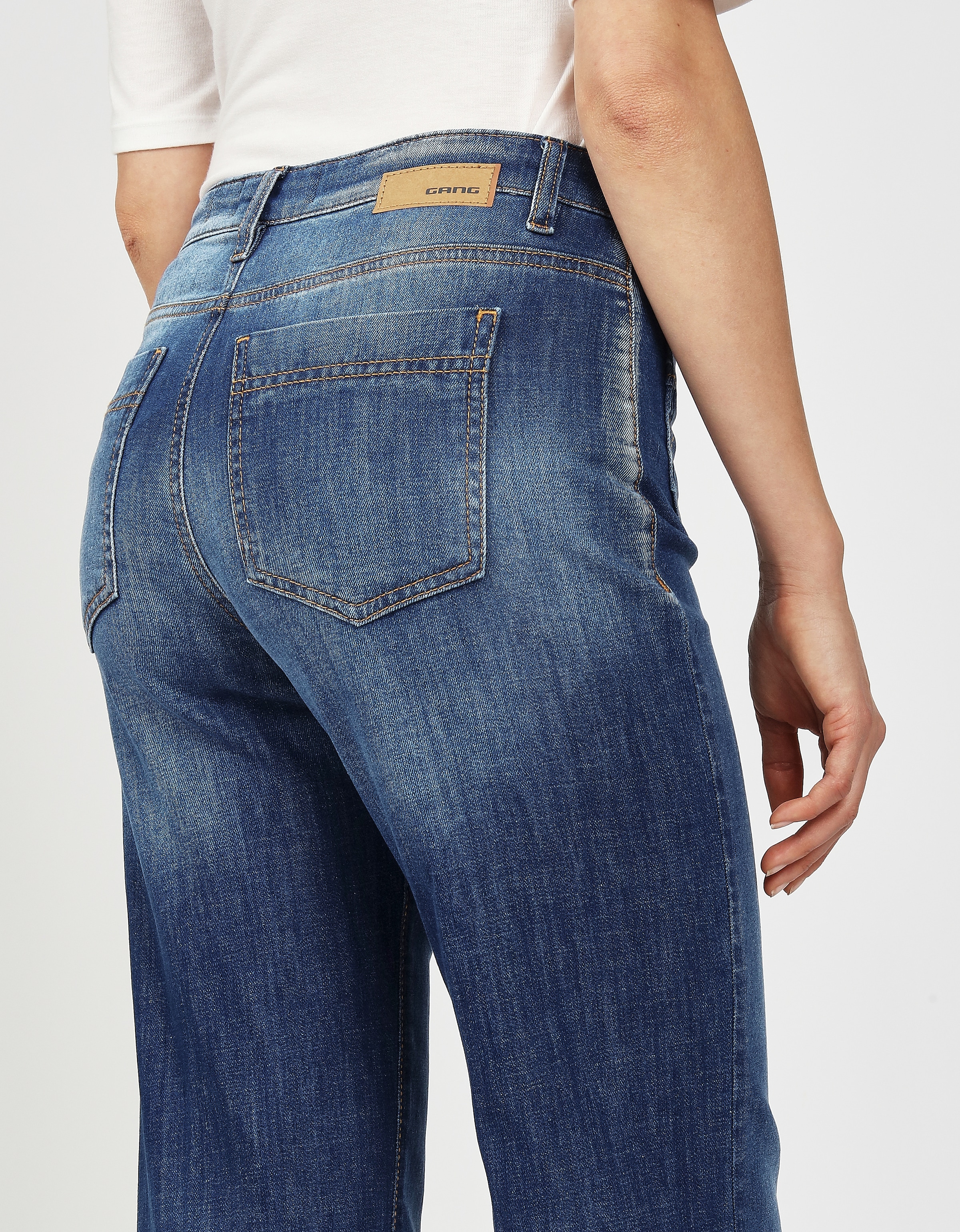 GANG Bootcut-Jeans »94 JESSI FLARED«, im angesagten Leo Muster