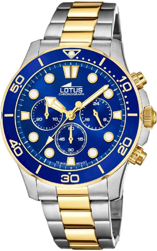 Lotus - Chronograaf - Horloge - Zilver - 45 mm