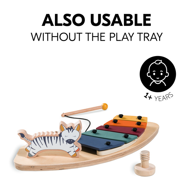 Hauck Play Music Aktivitetsleke til Lekebrikke, Zebra