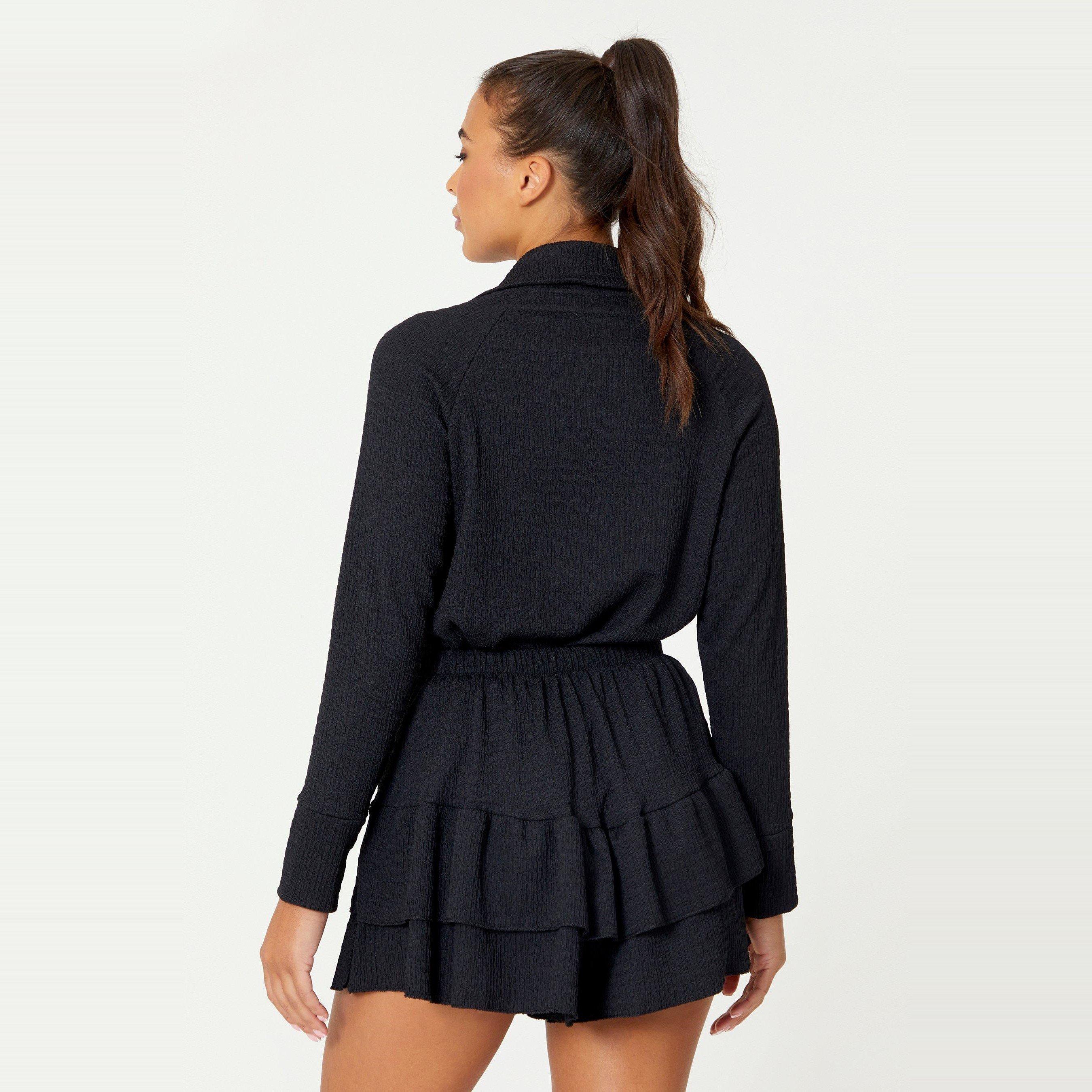 Be You Ladies Collar Top and Short Co ord Set