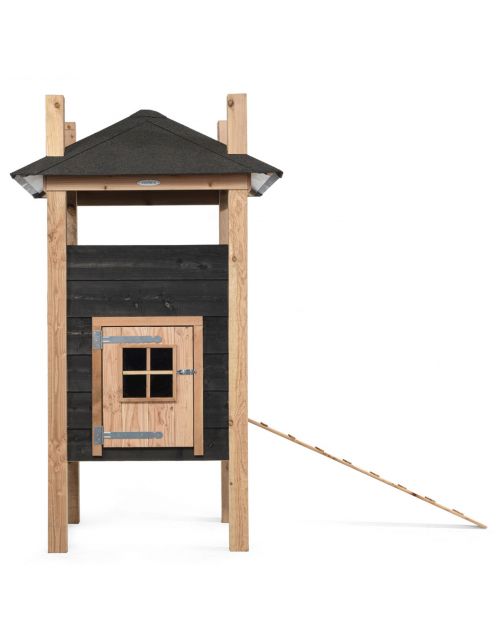 Voldux Hooiberg Teun - Kippenhok - 125x125x225 cm Naturel Zwart