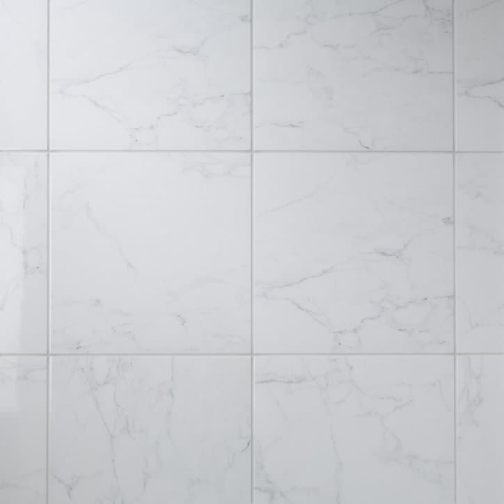 Carrelage sol blanc 45 x 45 cm Elegance Marble