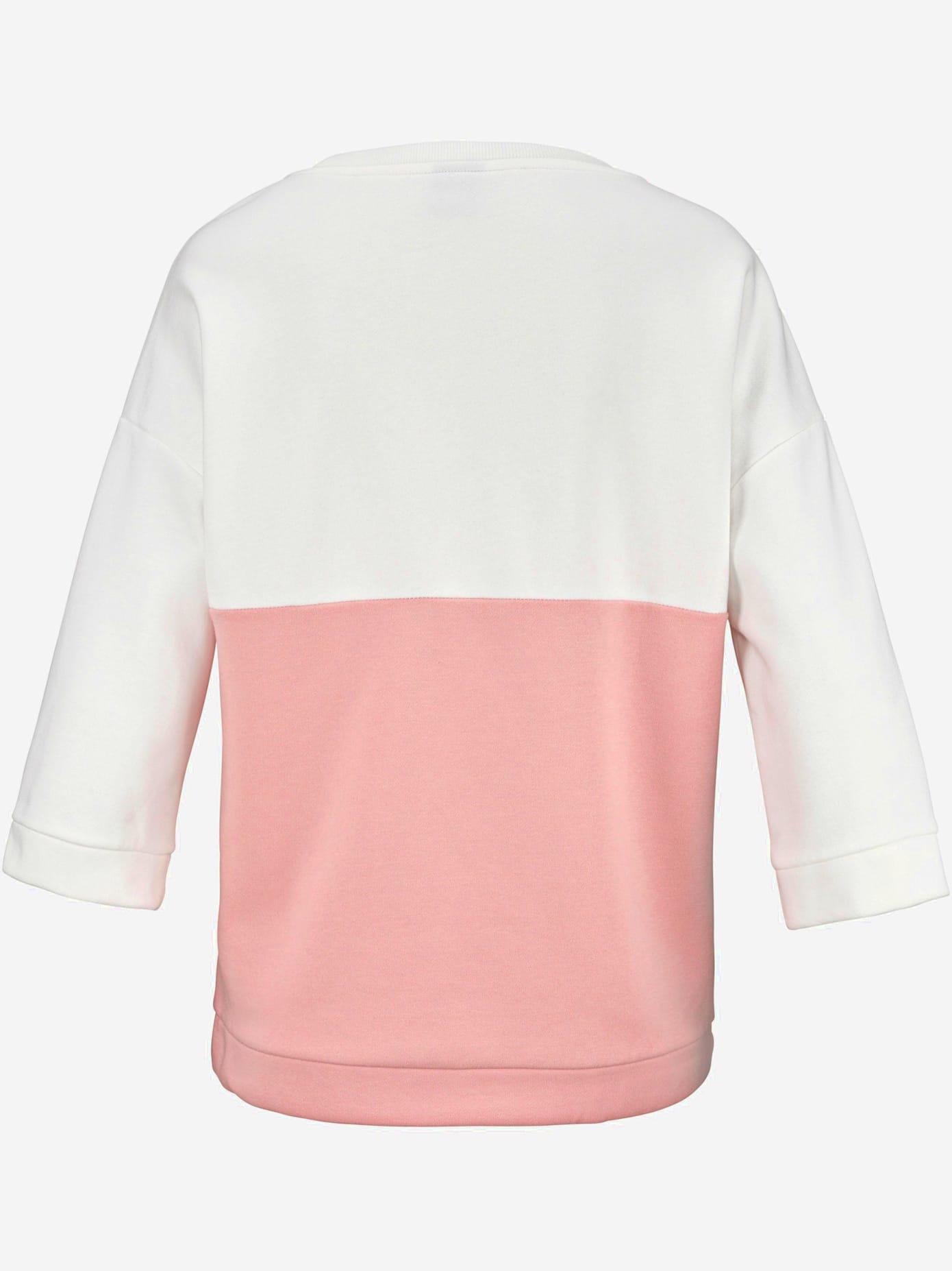 Sweatshirt bicolore avec détails brillants