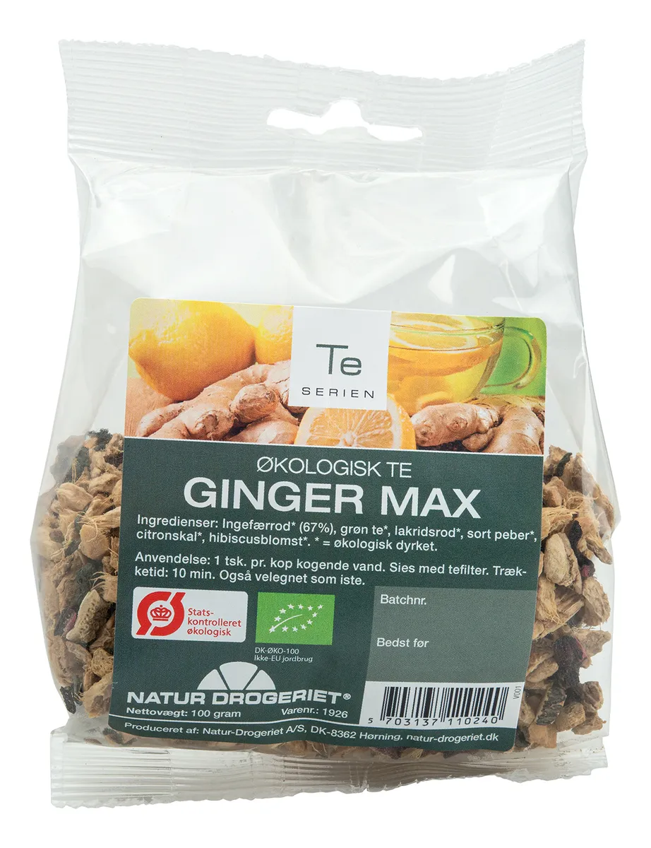 Natur-Drogeriet Ginger Max Te Ø - 100 g.