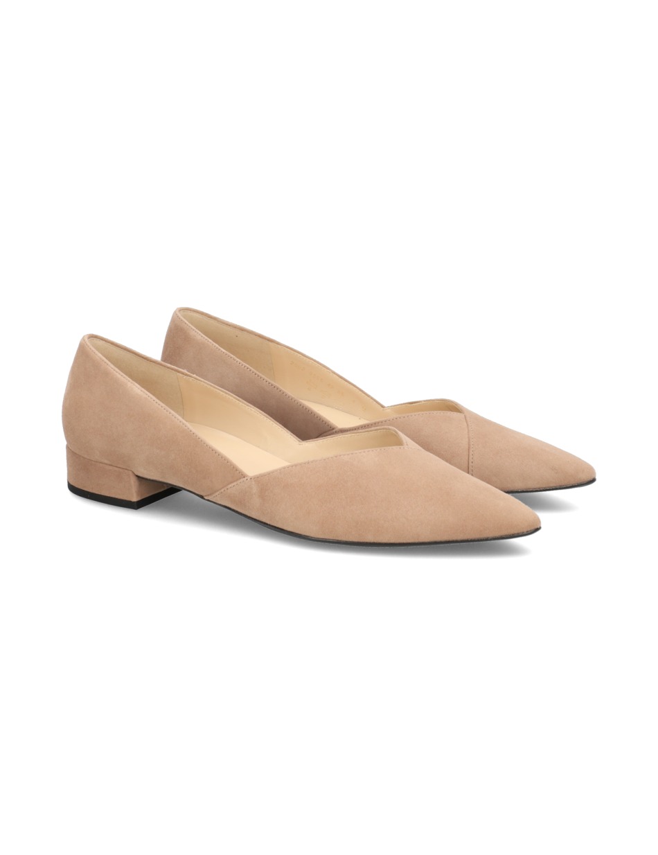 Veloursleder Ballerina