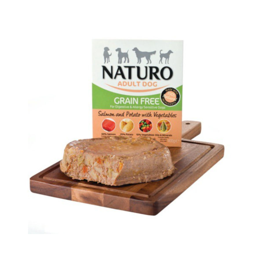 Ração para cães Naturo Adult Grain Free Salmão com Batatas (em pote)