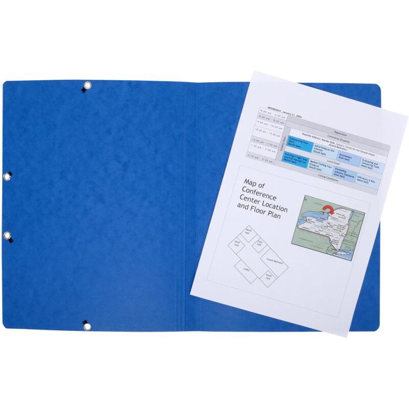 Chemise à élastique sans rabat carte lustrée 400gm2 - A4 - Couleurs assorties