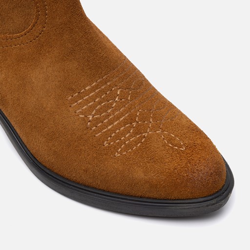 Aqa Cowboylaarzen cognac Suede