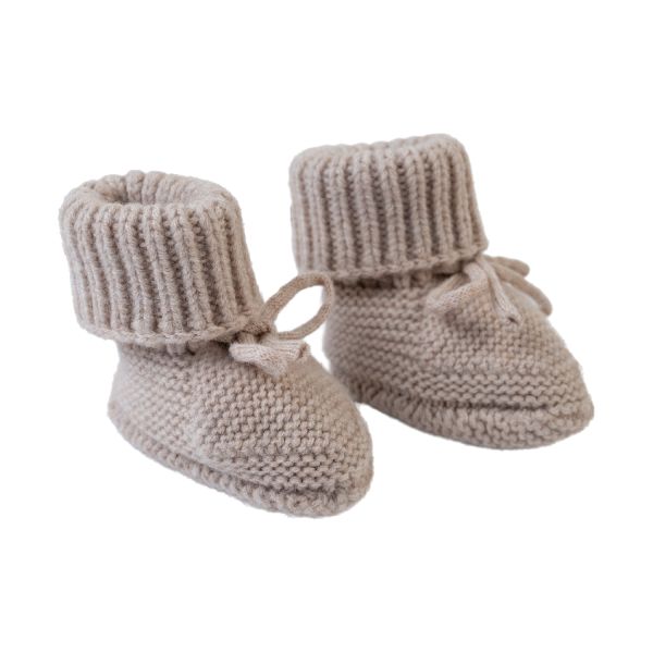 Lodger Slofjes - Merinowol - 0-6 mnd - Beige