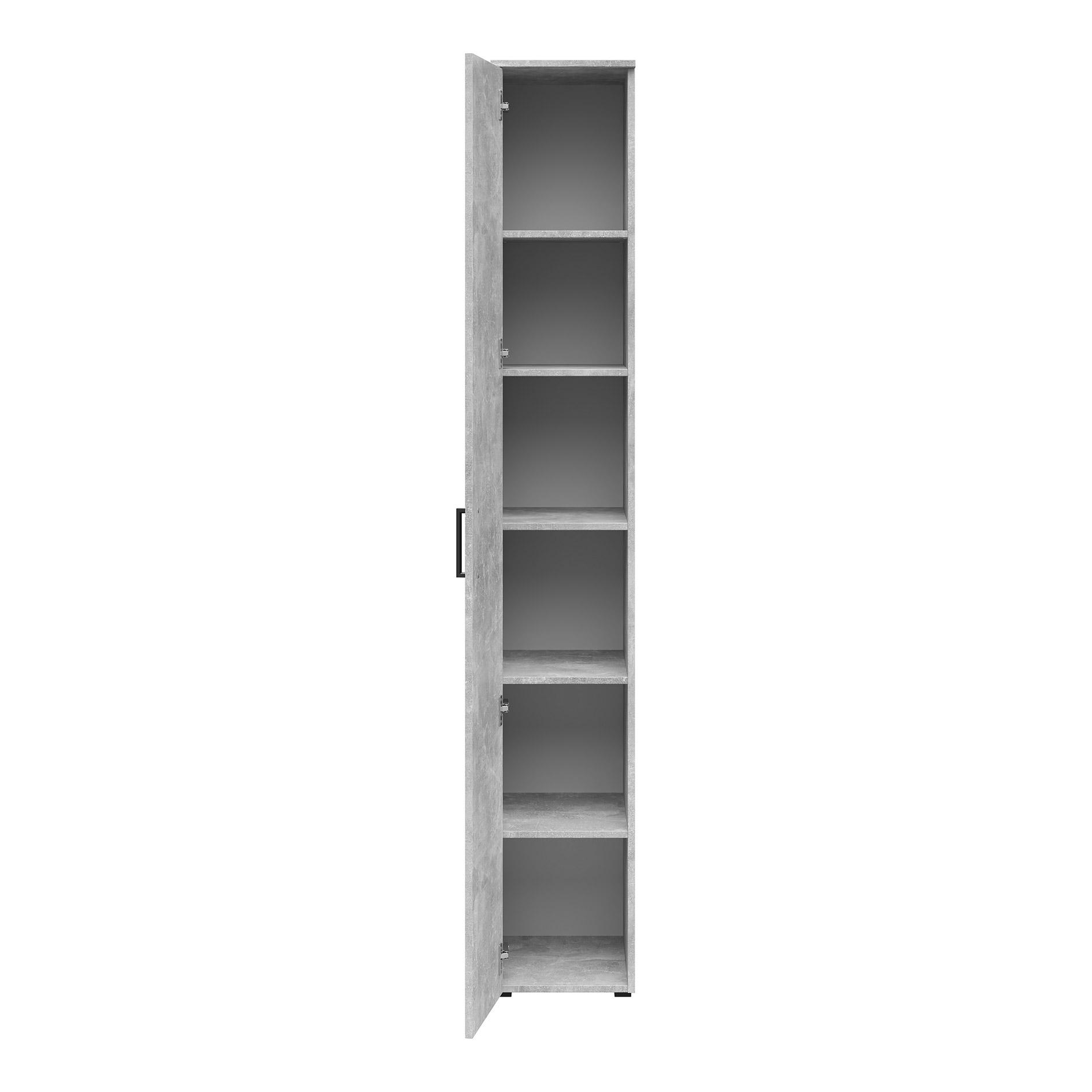 Drehtürenschrank - Betonoptik - Breite 30 cm