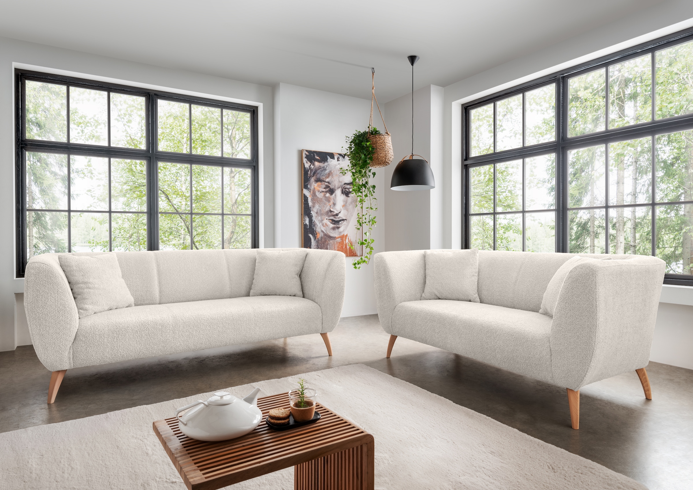 INOSIGN Polstergarnitur »Colori« Set, 3-Sitzer und 2-Sitzer, 2 Stk. tlg. auch als Loveseat erhältlich
