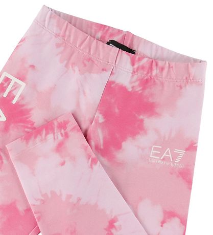 EA7 Leggings - 3/4 - Fancy Fuchsia m. Weiß