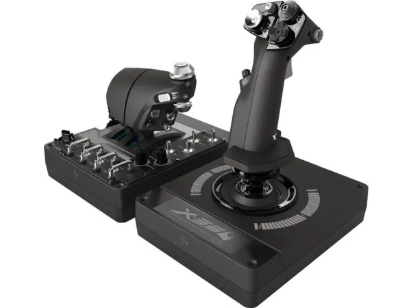 LOGITECH G Saitek Pro Flight X56 Rhino - Joystick og speeder - kabling - for PC