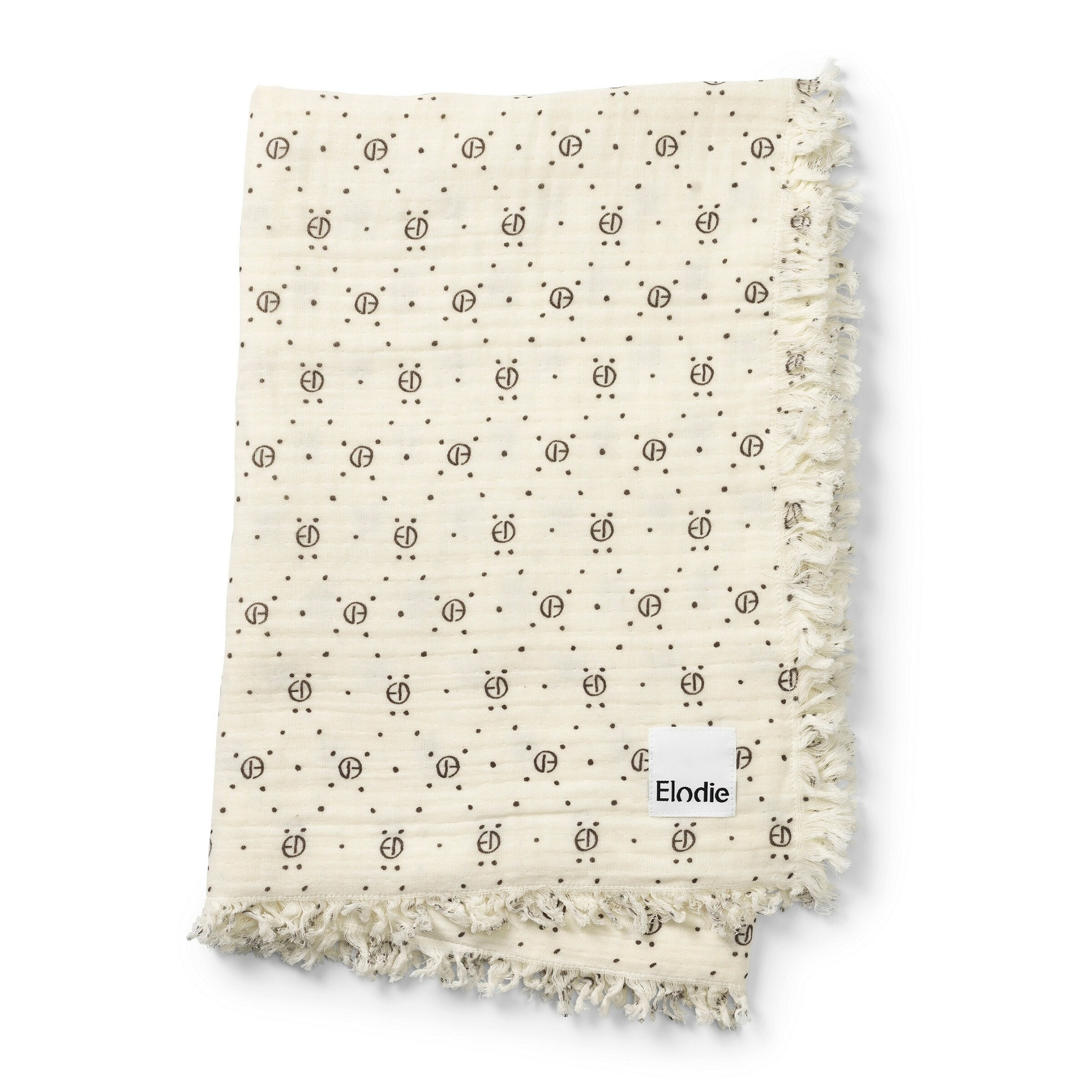 Elodie Soft Cotton Decke - Monogram