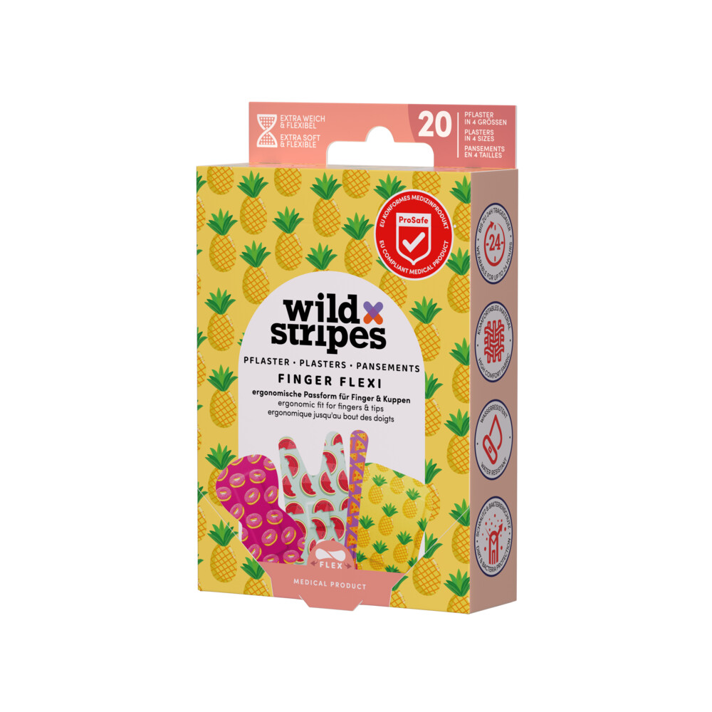 Wild Stripes Pleisters Finger Flexi Food20 stuks