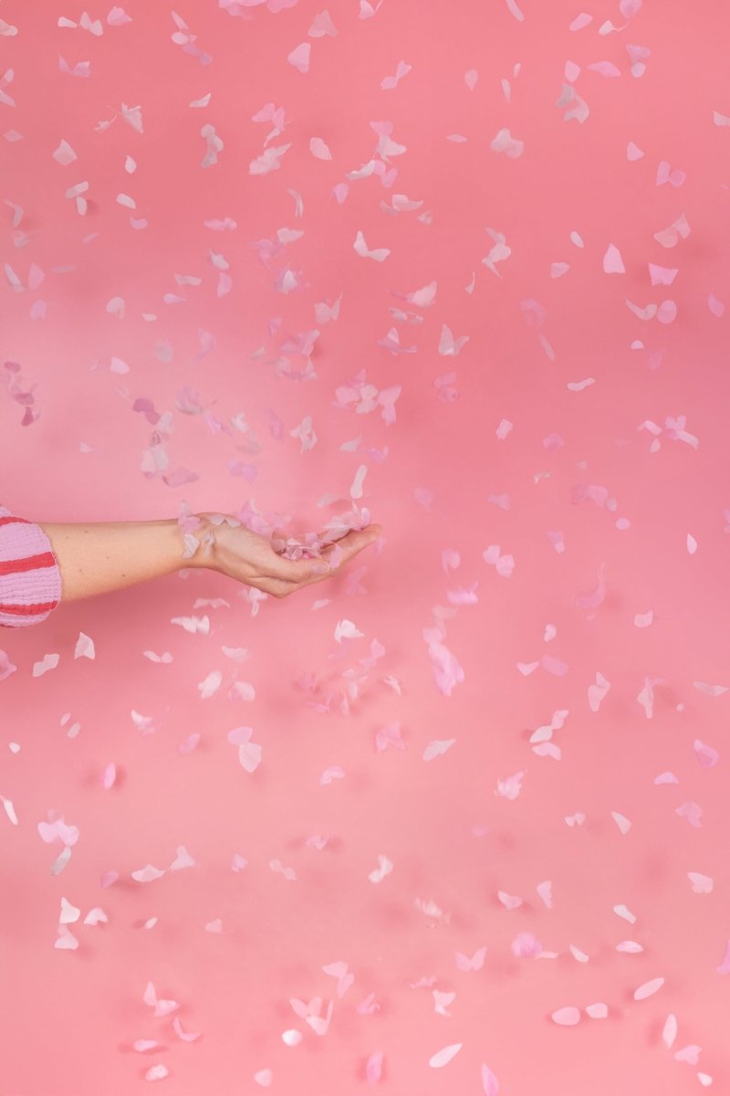 Vlinder Confetti Kanon Roze 20cm