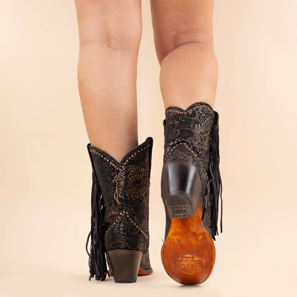 Corral cowboyboots A4492 black - gold