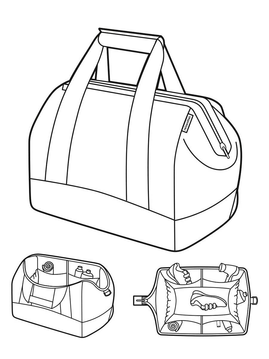 Sac de voyage Reisenthel Allrounder Rhombus Gold L 48 cm