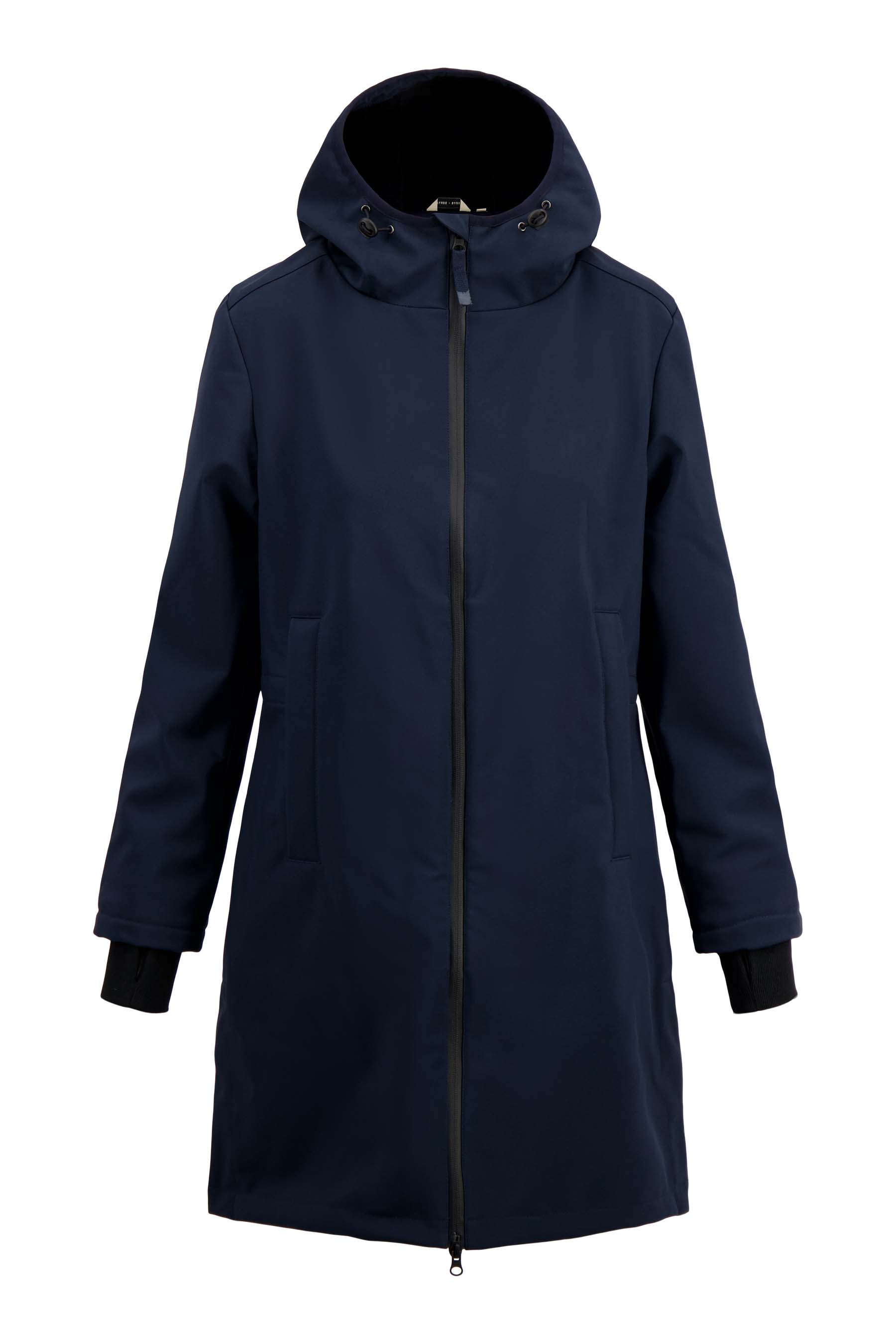 lange softshell jas met zachte binnenkant