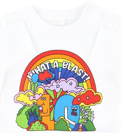 Stella McCartney Kids Kinderbluse - What A Blast - Weiß