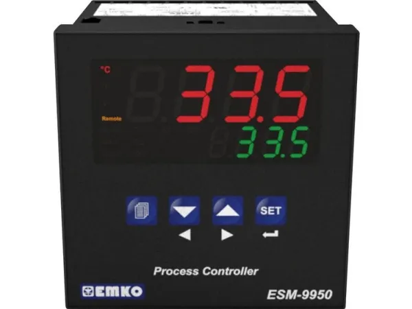 Emko ESM-9950.1.20.1.1/00.00/0.0.0.0 2-punkt, P, PI, PD, PID Universalregulator Pt100, L, J, K, R, S, T, B, E, N, C -200 til 1700 °C Relæ 5 A (L x B x H) 88 x