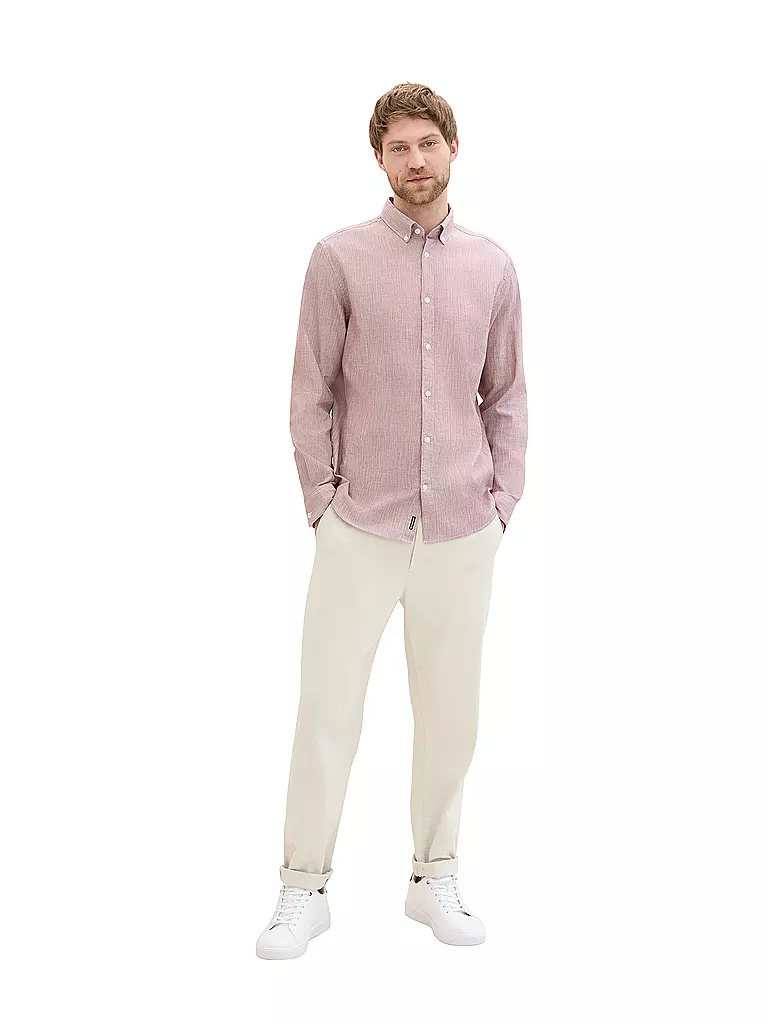 TOM TAILOR Hemd Regular Fit  rot