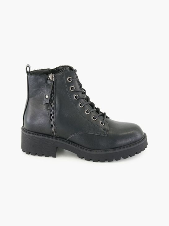 Graceland Schnür-Stiefelette Schwarz