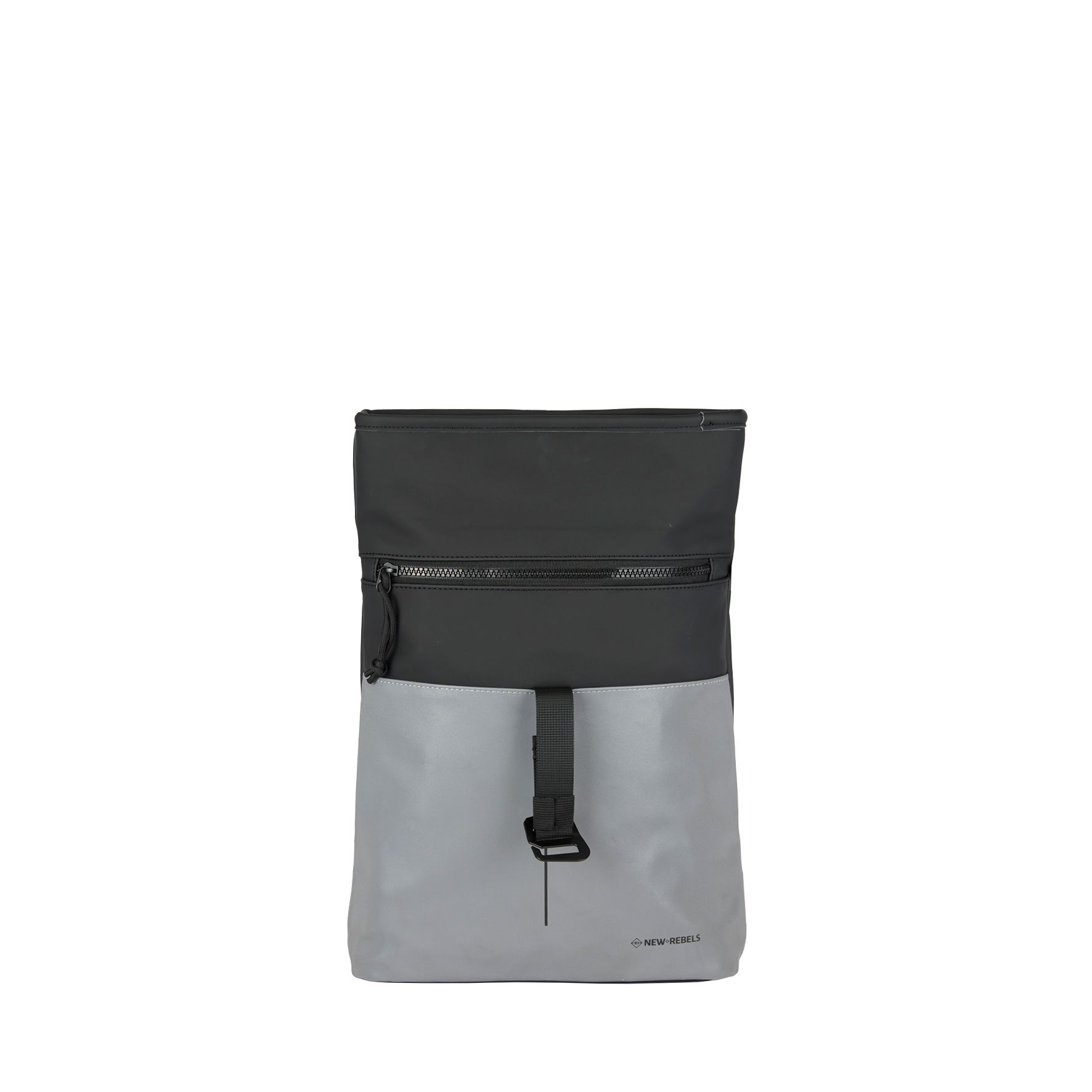 New Rebels Bowie Los Angeles Rolltop Backpack Mini Reflective Part Black