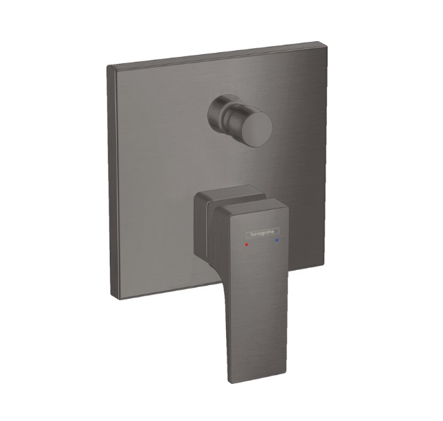Hansgrohe Metropol inbouw badmengkraan zwart chroom geborsteld
