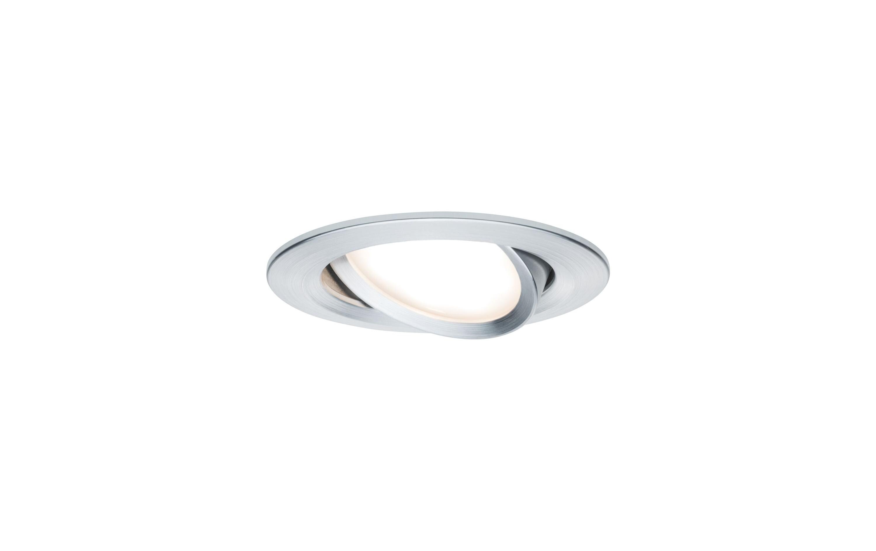 Einbauspot Nova Plus Coin Set, 3 x 6 W, 2700 K, SilberLED Einbauleuchte Basisset