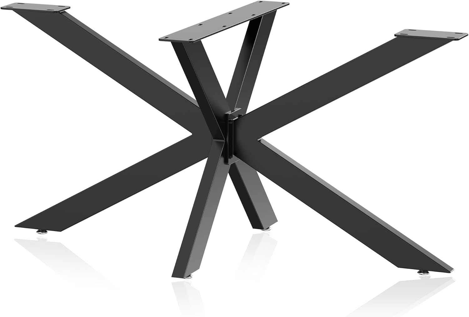XPOtool Tischbeine aus Stahl Spidergestell 71x78x150cm in Schwarz Tischkufen Tischgestell Tischuntergestell mit Spider-Profil